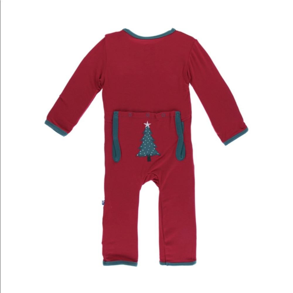 Kickee Pants Christmas Tree Coveralls 0-3 months